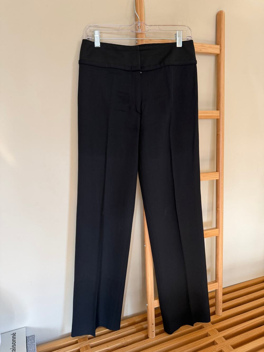 Vintage Christian Dior Boutique Black Trousers Size 6 / FR 38 Made in France